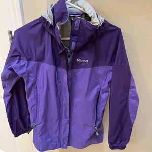 Marmot Girls Purple raincoat